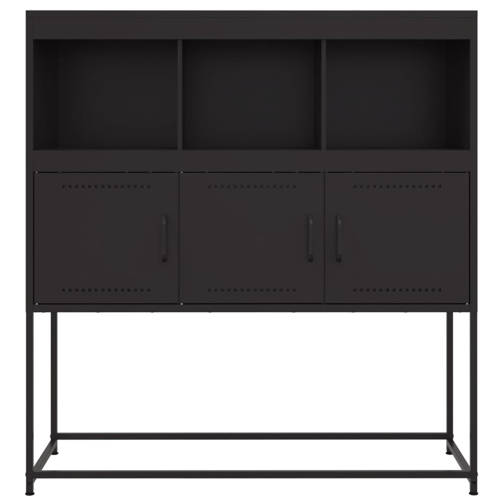 Sideboard Schwarz 100,5x39x107 cm Stahl