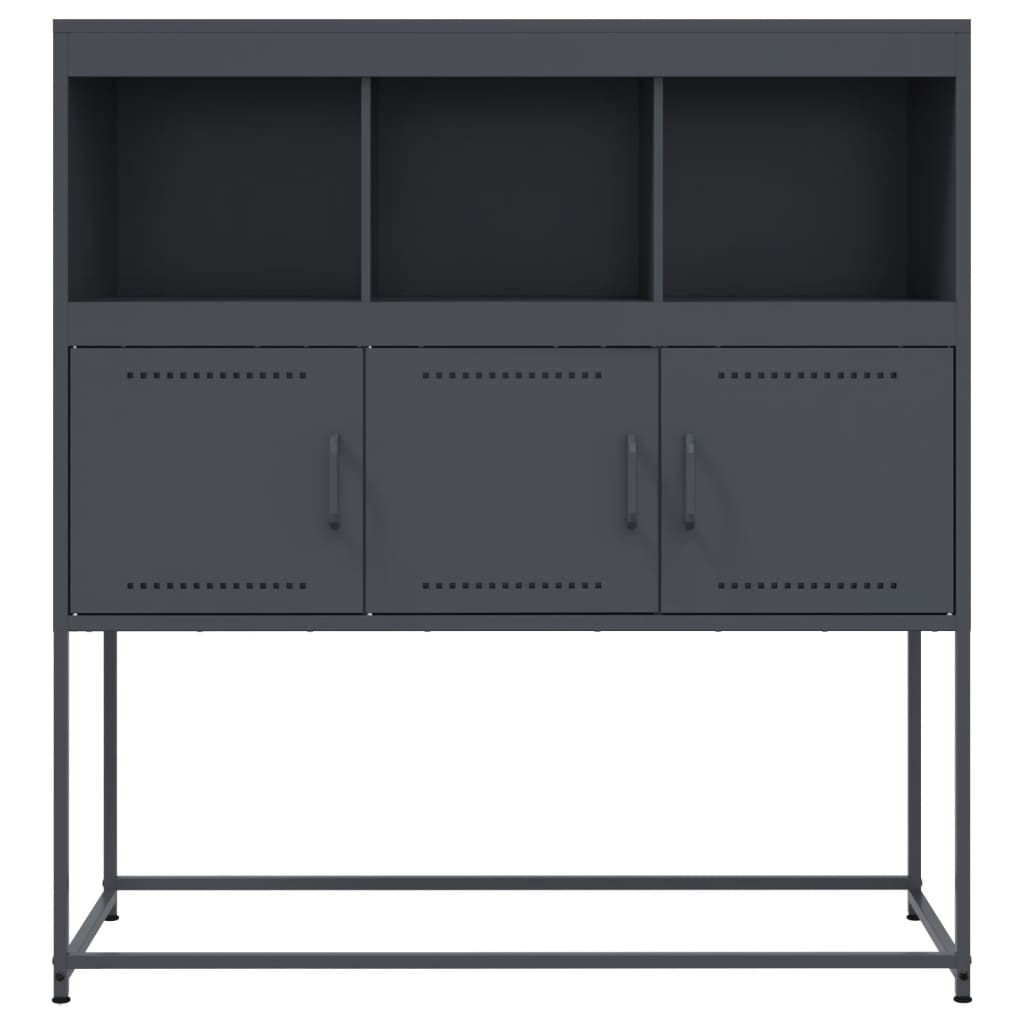 Sideboard Anthrazit 100,5x39x107 cm Stahl