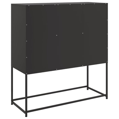 Sideboard Schwarz 100,5x39x107 cm Stahl