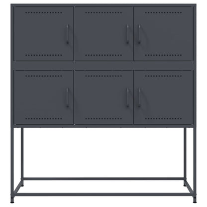 Sideboard Anthrazit 100,5x39x107 cm Stahl