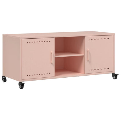 TV-Schrank Rosa 100,5x39x43,5 cm Stahl