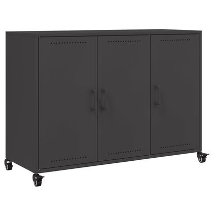 Sideboard Schwarz 100,5x39x72 cm Stahl