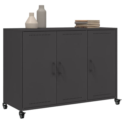 Sideboard Schwarz 100,5x39x72 cm Stahl