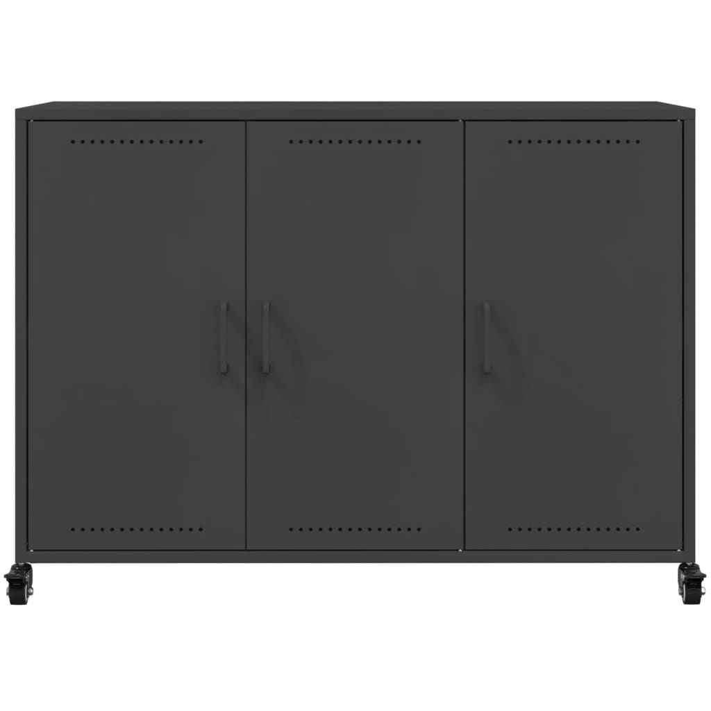 Sideboard Schwarz 100,5x39x72 cm Stahl