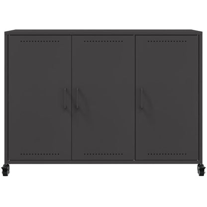 Sideboard Schwarz 100,5x39x72 cm Stahl