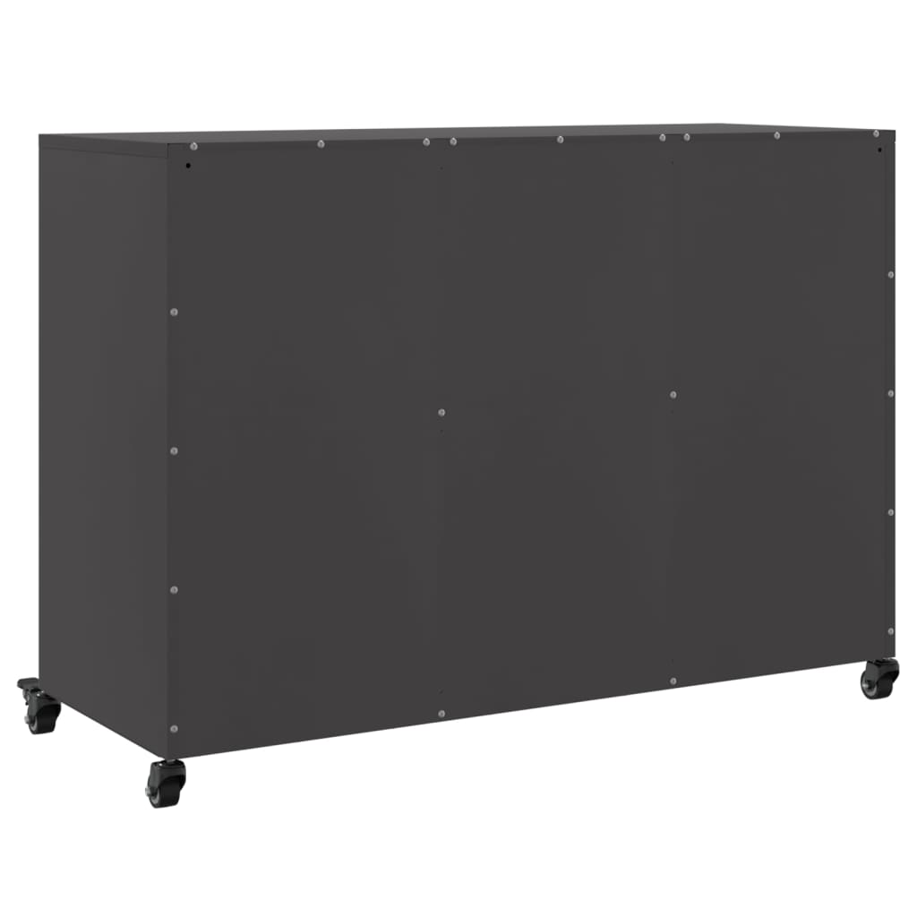 Sideboard Schwarz 100,5x39x72 cm Stahl