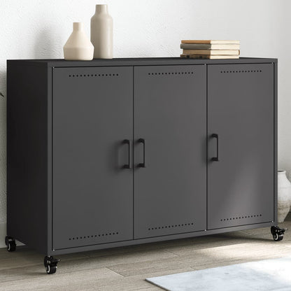 Sideboard Schwarz 100,5x39x72 cm Stahl