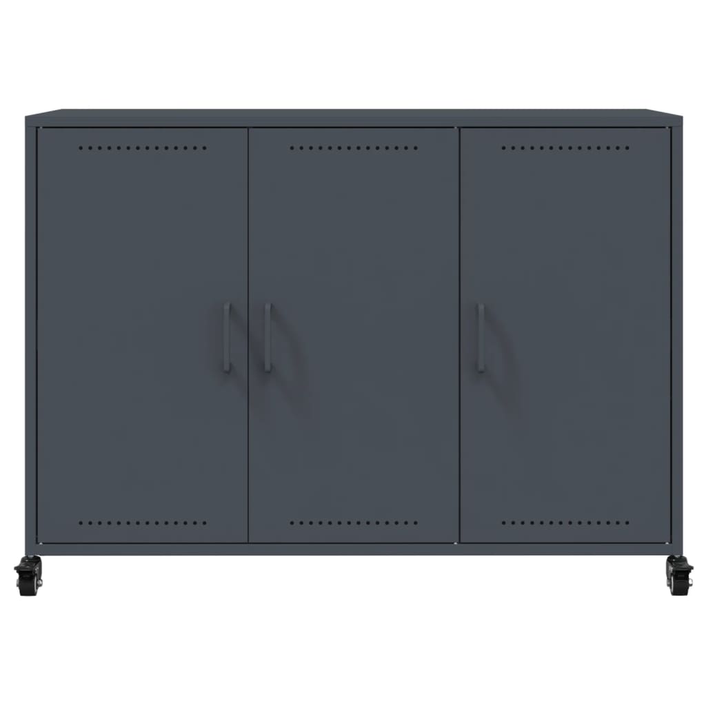 Sideboard Anthrazit 100,5x39x72 cm Stahl