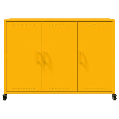 Sideboard Senfgelb 100,5x39x72 cm Stahl