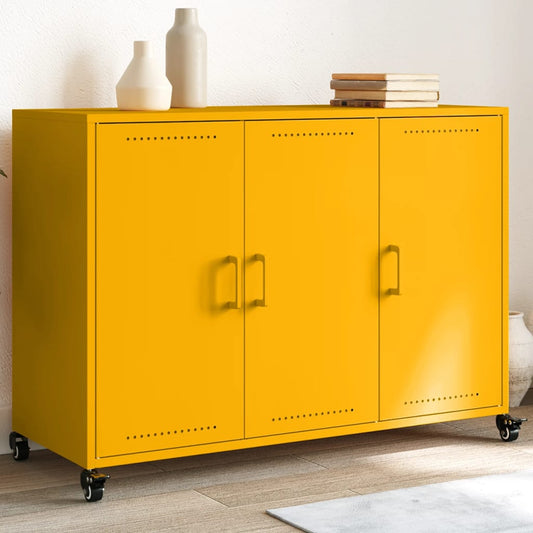 Sideboard Senfgelb 100,5x39x72 cm Stahl