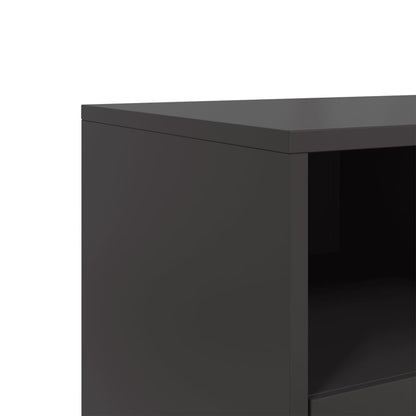 TV-Schrank Schwarz 100,5x39x43,5 cm Stahl