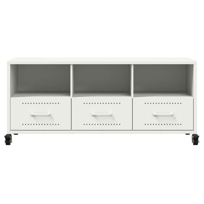 TV-Schrank Weiß 100,5x39x43,5 cm Stahl