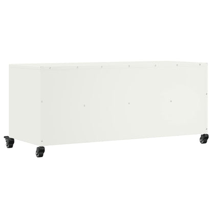 TV-Schrank Weiß 100,5x39x43,5 cm Stahl