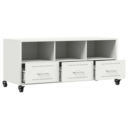 TV-Schrank Weiß 100,5x39x43,5 cm Stahl