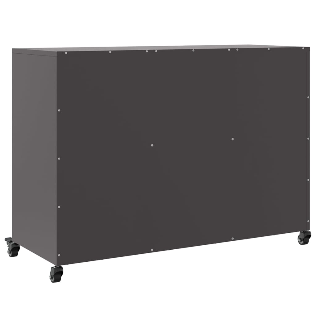 Sideboard Schwarz 100,5x39x72 cm Stahl