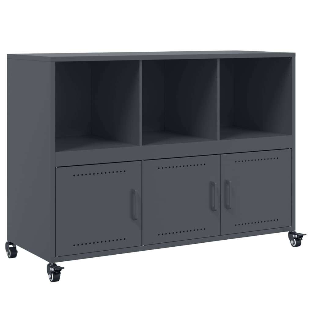 Sideboard Anthrazit 100,5x39x72 cm Stahl