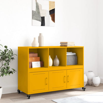 Sideboard Senfgelb 100,5x39x72 cm Stahl