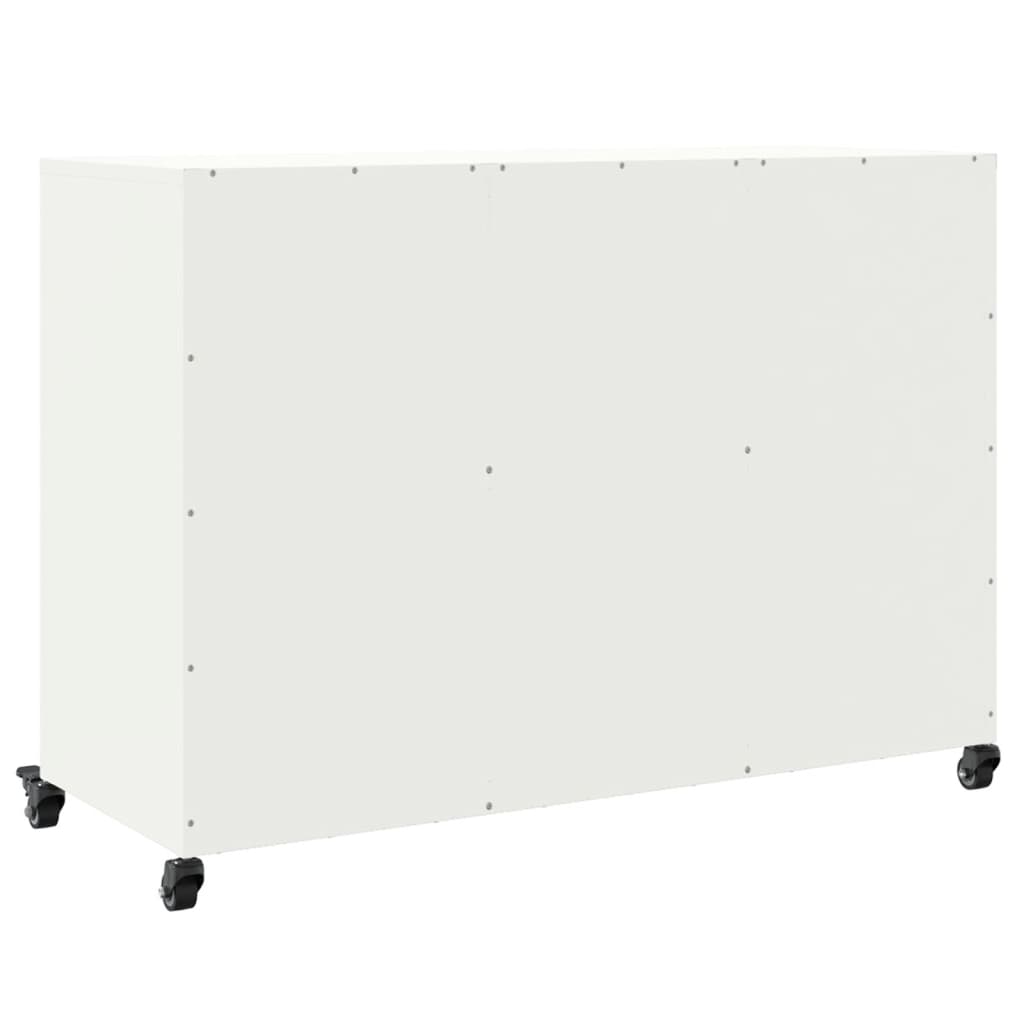 Sideboard Weiß 100,5x39x72 cm Stahl