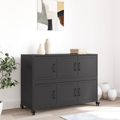 Sideboard Schwarz 100,5x39x72 cm Stahl