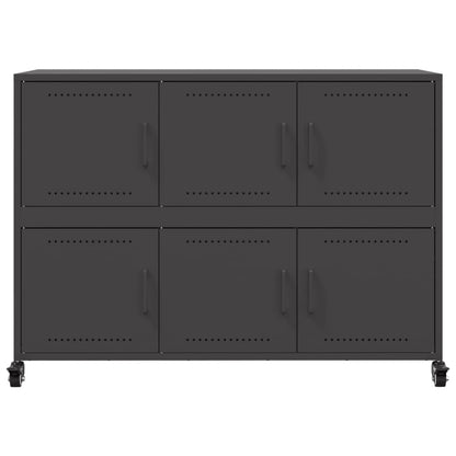 Sideboard Schwarz 100,5x39x72 cm Stahl