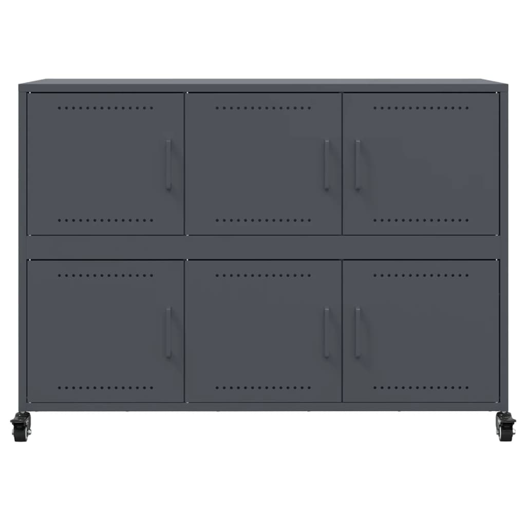 Sideboard Anthrazit 100,5x39x72 cm Stahl