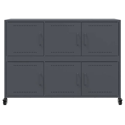 Sideboard Anthrazit 100,5x39x72 cm Stahl