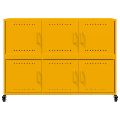 Sideboard Senfgelb 100,5x39x72 cm Stahl