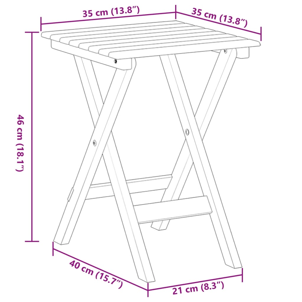 Schaukelstuhl mit Klapptisch Braun Massivholz Pappel