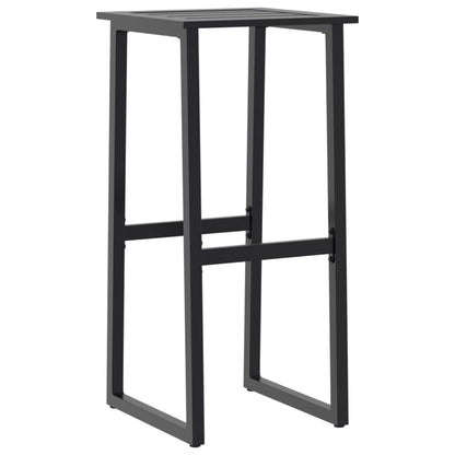 Barhocker 2 Stk. Schwarz 38x38x80 cm Pulverbeschichteter Stahl