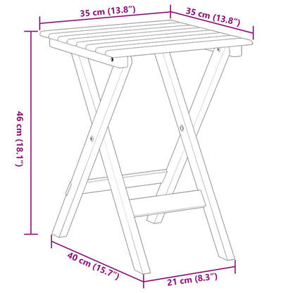 Schaukelstühle 2 Stk. mit Klapptisch Braun Massivholz Pappel