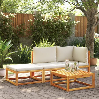 Gartensofa mit Kissen 2-Sitzer Massivholz Akazie