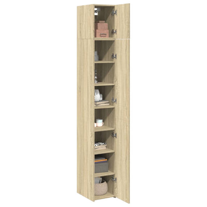 Hochschrank Schmal Sonoma-Eiche 30x42,5x225 cm Holzwerkstoff