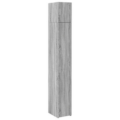 Hochschrank Schmal Grau Sonoma 30x42,5x225 cm Holzwerkstoff