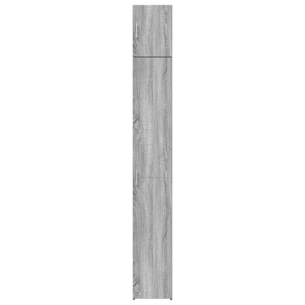 Hochschrank Schmal Grau Sonoma 30x42,5x225 cm Holzwerkstoff