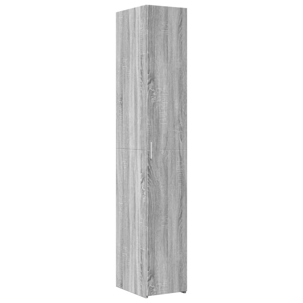 Hochschrank Schmal Grau Sonoma 30x42,5x225 cm Holzwerkstoff