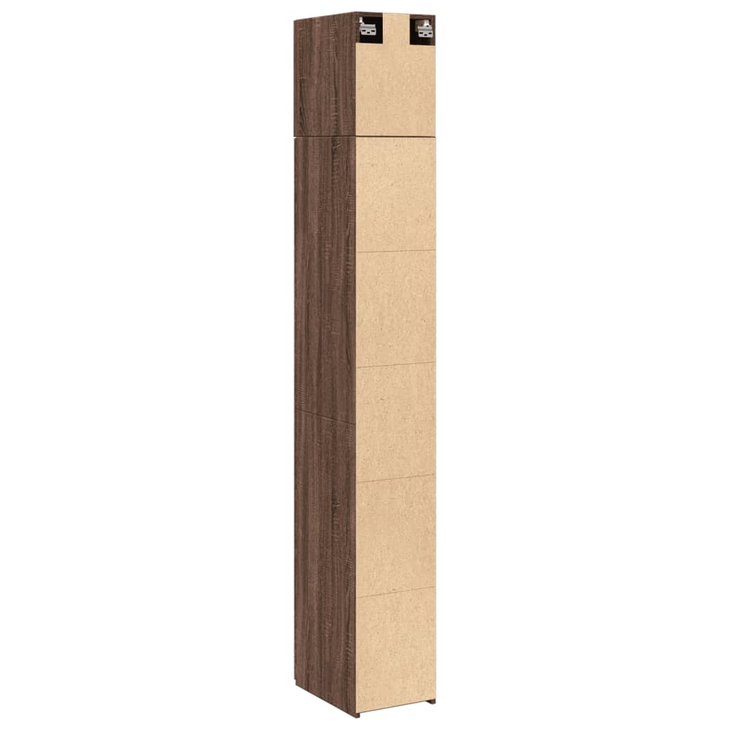 Hochschrank Schmal Eichen-Optik 30x42,5x225 cm Holzwerkstoff