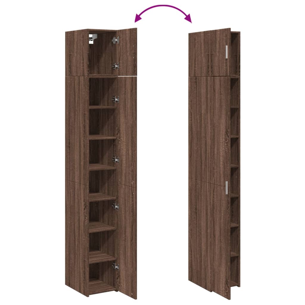 Hochschrank Schmal Eichen-Optik 30x42,5x225 cm Holzwerkstoff