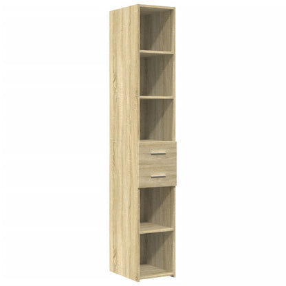 Hochschrank Schmal Sonoma-Eiche 30x42,5x225 cm Holzwerkstoff