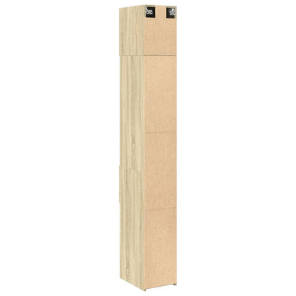 Hochschrank Schmal Sonoma-Eiche 30x42,5x225 cm Holzwerkstoff