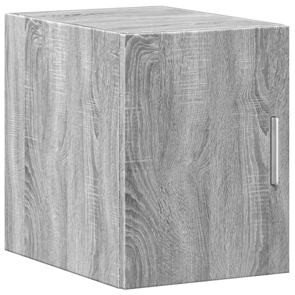 Hochschrank Schmal Grau Sonoma 30x42,5x225 cm Holzwerkstoff