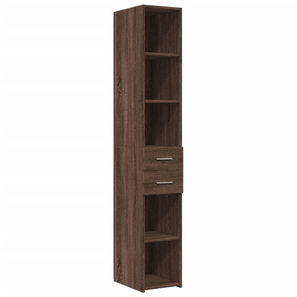 Hochschrank Schmal Eichen-Optik 30x42,5x225 cm Holzwerkstoff