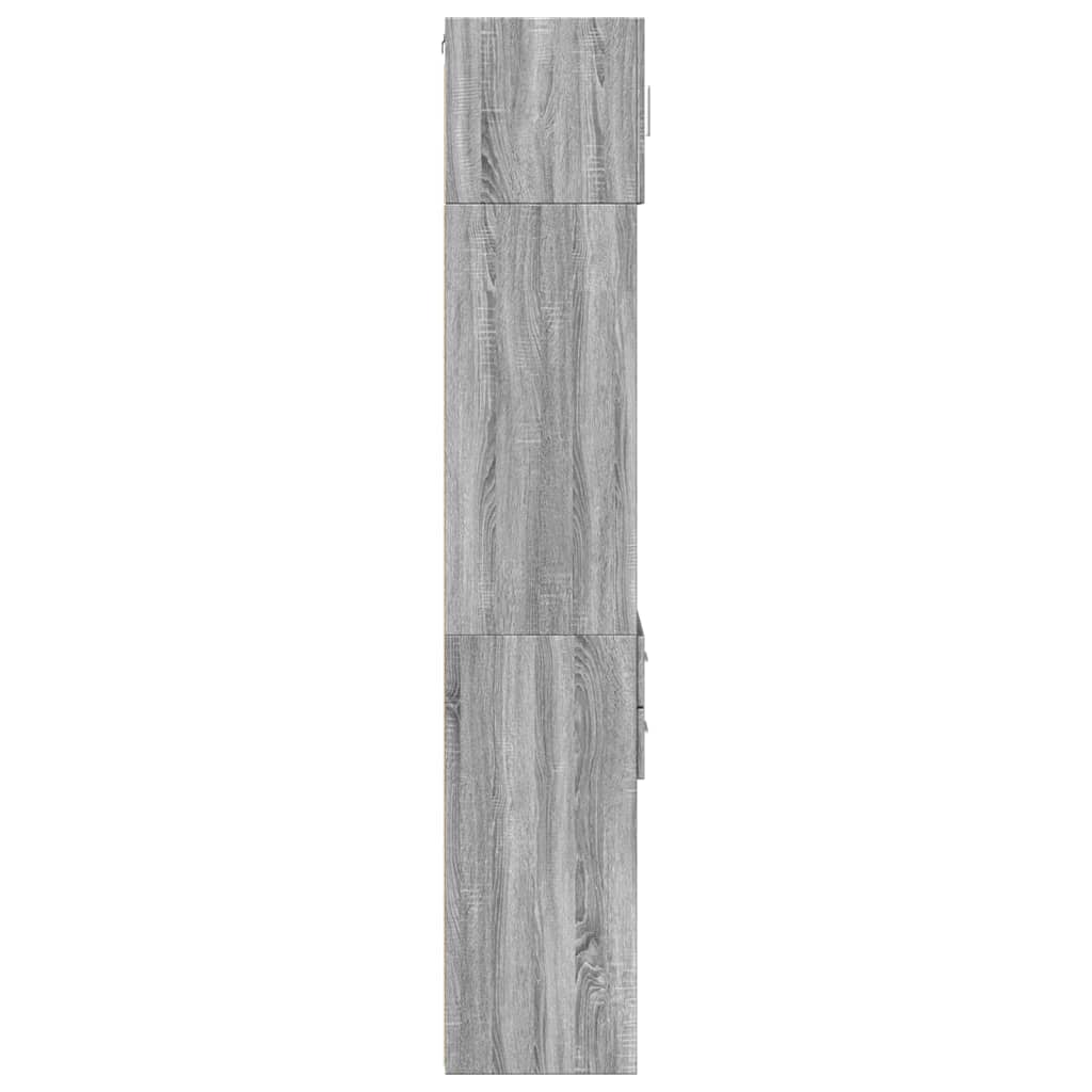 Hochschrank Schmal Grau Sonoma 40x42,5x225 cm Holzwerkstoff