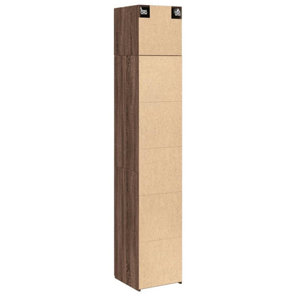 Hochschrank Schmal Eichen-Optik 40x42,5x225 cm Holzwerkstoff