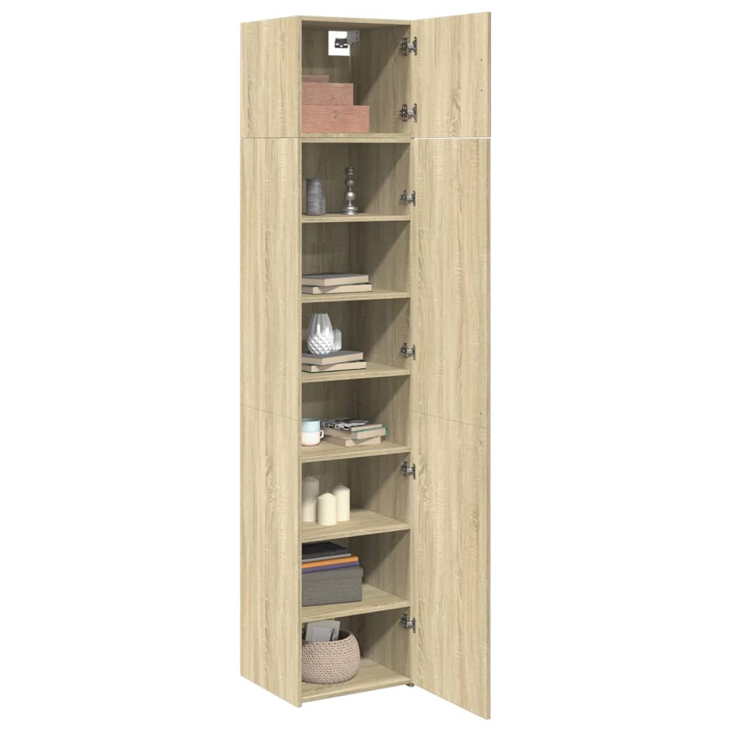 Hochschrank Schmal Sonoma-Eiche 45x42,5x225 cm Holzwerkstoff