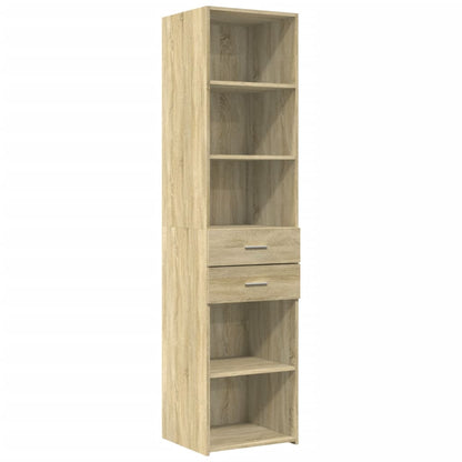 Hochschrank Schmal Sonoma-Eiche 45x42,5x225 cm Holzwerkstoff