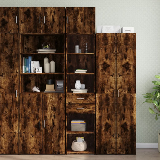 Hochschrank Schmal Räuchereiche 45x42,5x225 cm Holzwerkstoff