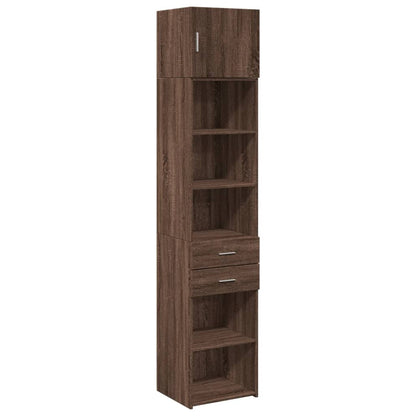 Hochschrank Schmal Eichen-Optik 45x42,5x225 cm Holzwerkstoff