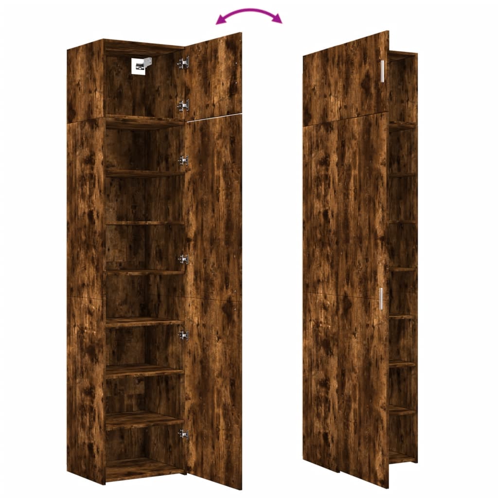 Hochschrank Schmal Räuchereiche 50x42,5x225 cm Holzwerkstoff