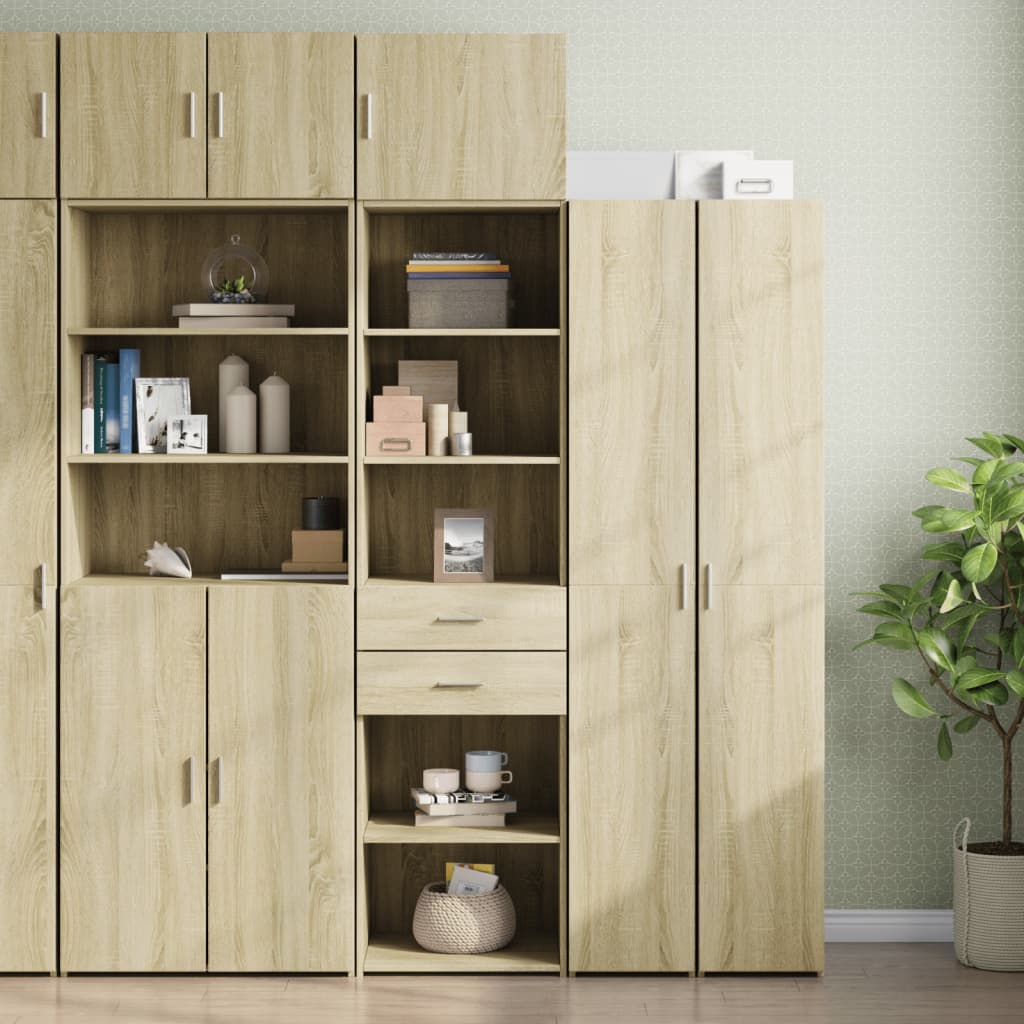 Hochschrank Schmal Sonoma-Eiche 50x42,5x225 cm Holzwerkstoff