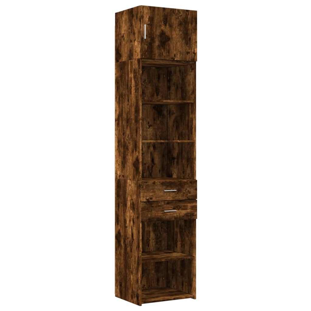 Hochschrank Schmal Räuchereiche 50x42,5x225 cm Holzwerkstoff